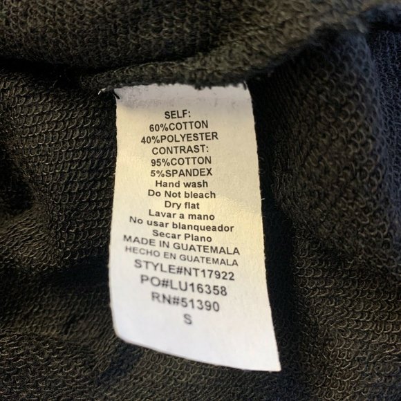 Lumiere Black Distressed Crew Neck Sweater - Picture 7 of 7